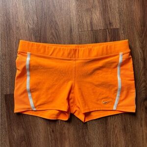 Nike Women's Bright Orange Athletic Shorts